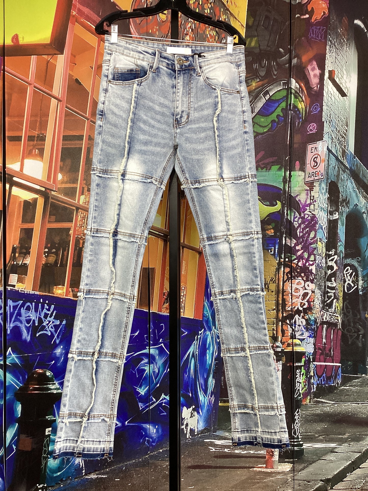 KDNK Blue Stacked Jeans