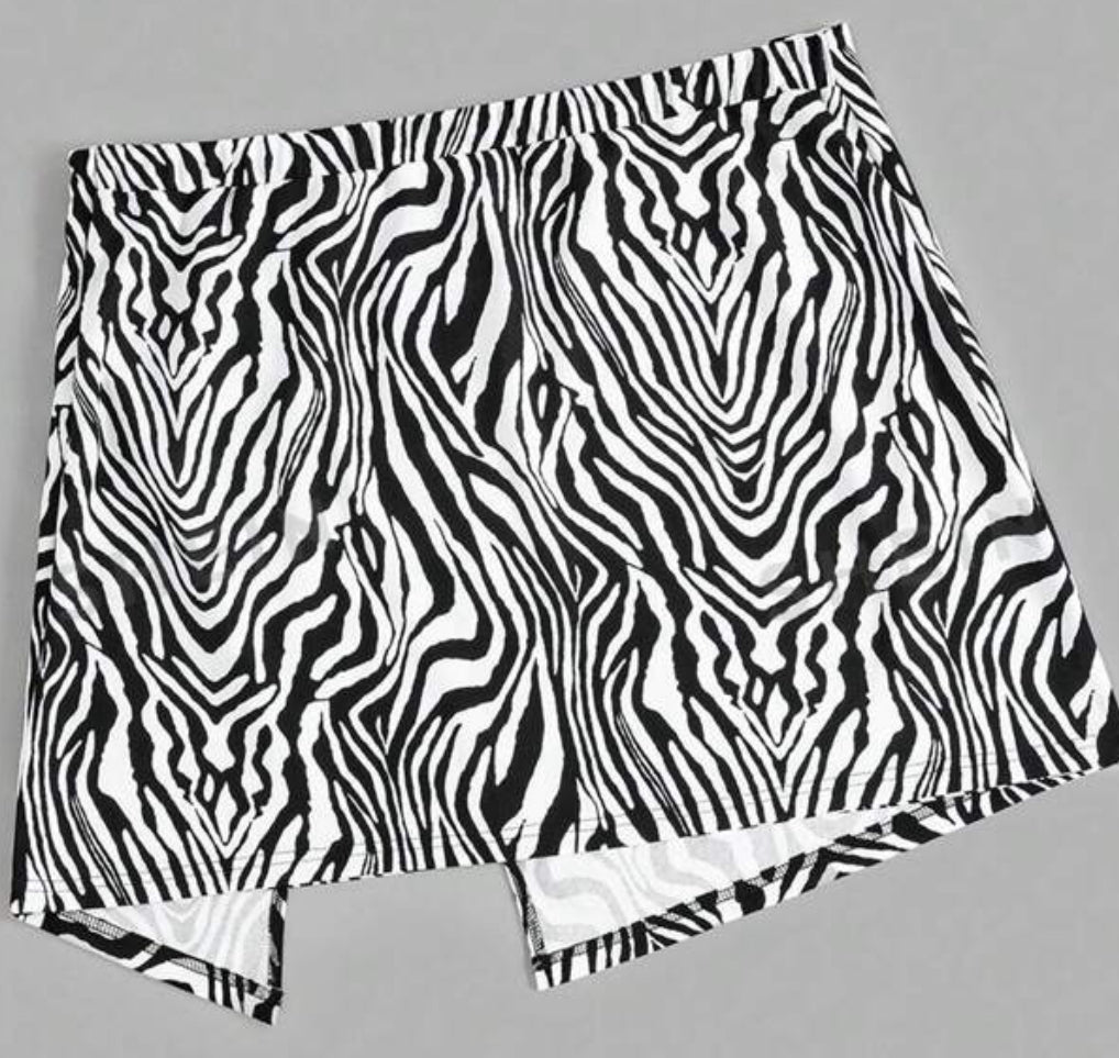 Zebra skort