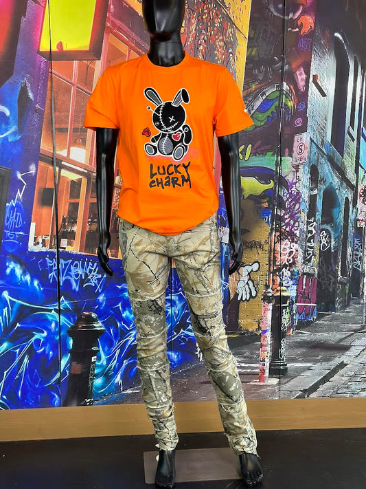 KDNK Hunting Camo Stacked Jeans
