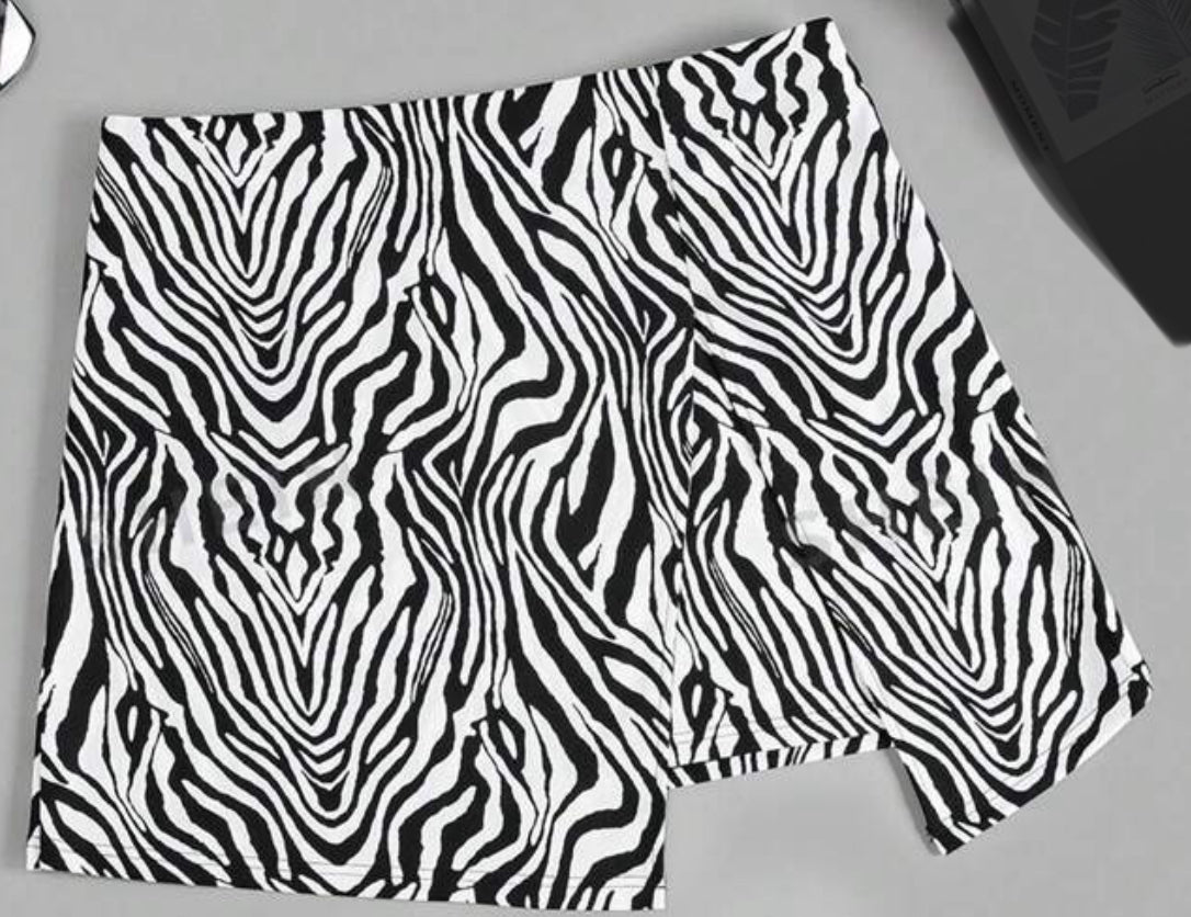 Zebra skort