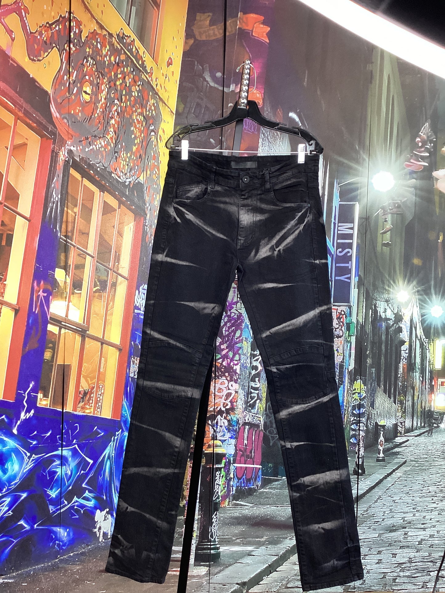 KDNK Black Stacked Jeans