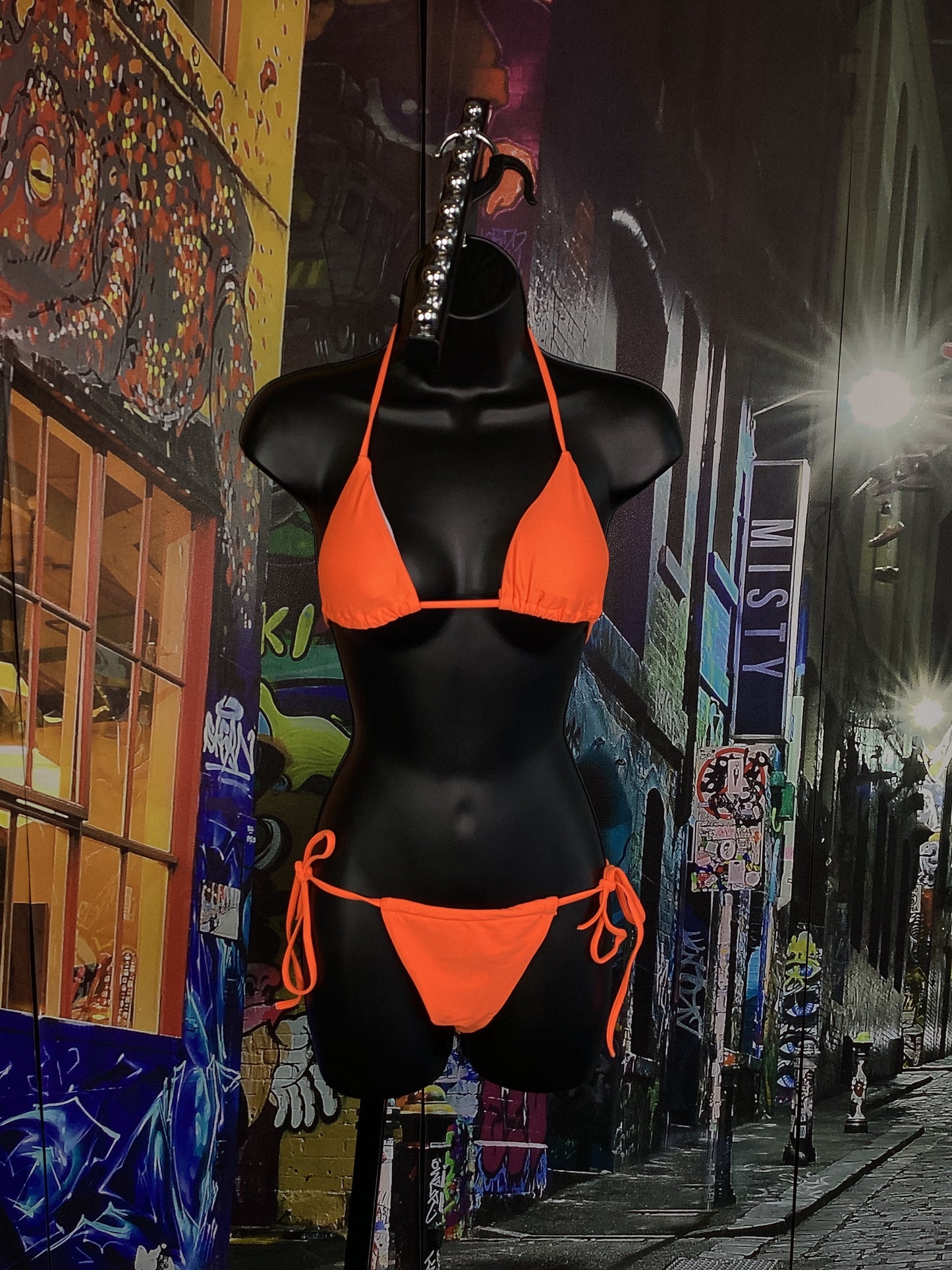 Orange 3 Piece Bathing Suit