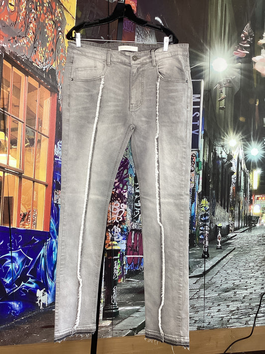 KDNK Grey Stacked Jeans