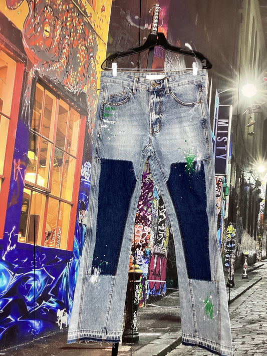 KDNK Flare Stacked Jeans